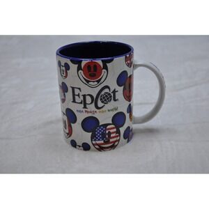 Disney Epcot World Showcase Mickey Mouse Mug One Mouse One World Multicolor Cup